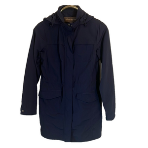 EDDIE BAUER Women's Blue Medium Zip Up Jacket with Hood